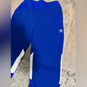 Adidas Vintage Men’s Track Pants - Blue Size Medium